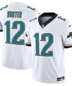 Jacksonville Jaguars Nike Throwback Vapor Limited Stitched Jersey - Teal - Image 8