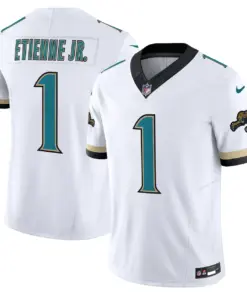 Jacksonville Jaguars Nike Throwback Vapor Limited Stitched Jersey - Teal - Image 11
