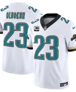 Jacksonville Jaguars Nike Throwback Vapor Limited Stitched Jersey - Teal - Image 14
