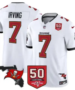 Tampa Bay Buccaneers Nike 50th Season Patch Vapor Limited Stitched Jersey - Anthracite - Image 31