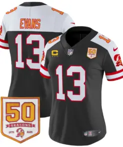 Tampa Bay Buccaneers Nike Women's Throwback 50th Season Patch Vapor Limited Stitched Jersey - Orange - Image 10