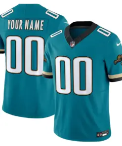 Jacksonville Jaguars Nike Throwback Vapor Custom Limited Stitched Jersey - Teal
