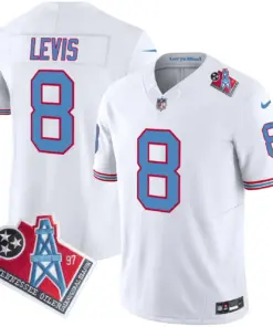 Tennessee Titans Nike 1997 Throwback Vapor Limited Stitched Jersey Ward - White - Image 3