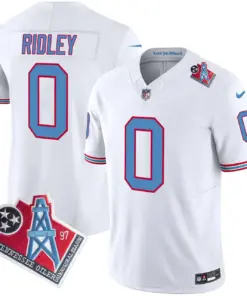 Tennessee Titans Nike 1997 Throwback Vapor Limited Stitched Jersey Ward - White - Image 5