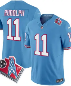 Tennessee Titans Nike 1997 Throwback Vapor Limited Stitched Jersey Ward - White - Image 11