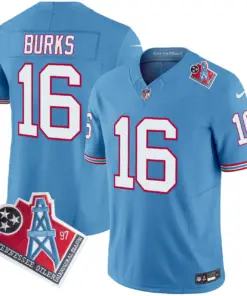 Tennessee Titans Nike 1997 Throwback Vapor Limited Stitched Jersey Ward - White - Image 15