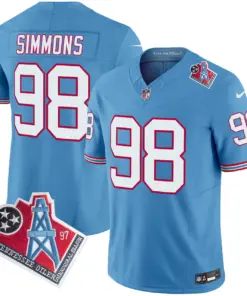 Tennessee Titans Nike 1997 Throwback Vapor Limited Stitched Jersey Ward - White - Image 16