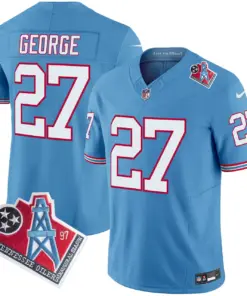 Tennessee Titans Nike 1997 Throwback Vapor Limited Stitched Jersey Ward - White - Image 18