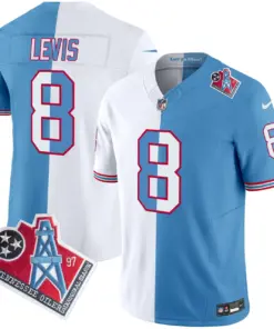 Tennessee Titans Nike 1997 Throwback Vapor Limited Stitched Jersey Ward - White - Image 21