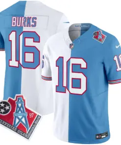 Tennessee Titans Nike 1997 Throwback Vapor Limited Stitched Jersey Ward - White - Image 24