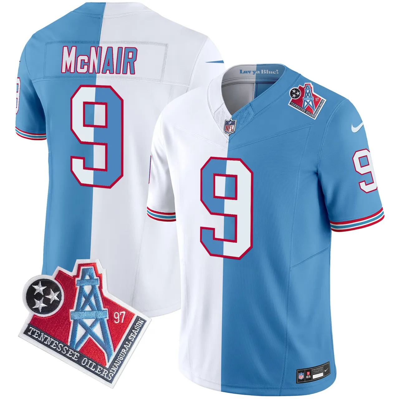 Tennessee Titans Nike 1997 Throwback Vapor Limited Stitched Jersey Ward - White - Image 26