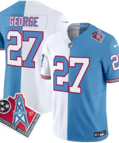 Tennessee Titans Nike 1997 Throwback Vapor Limited Stitched Jersey Ward - White - Image 27