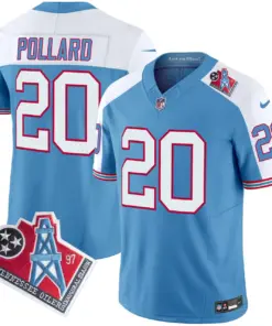 Tennessee Titans Nike 1997 Throwback Vapor Limited Stitched Jersey Ward - White - Image 31