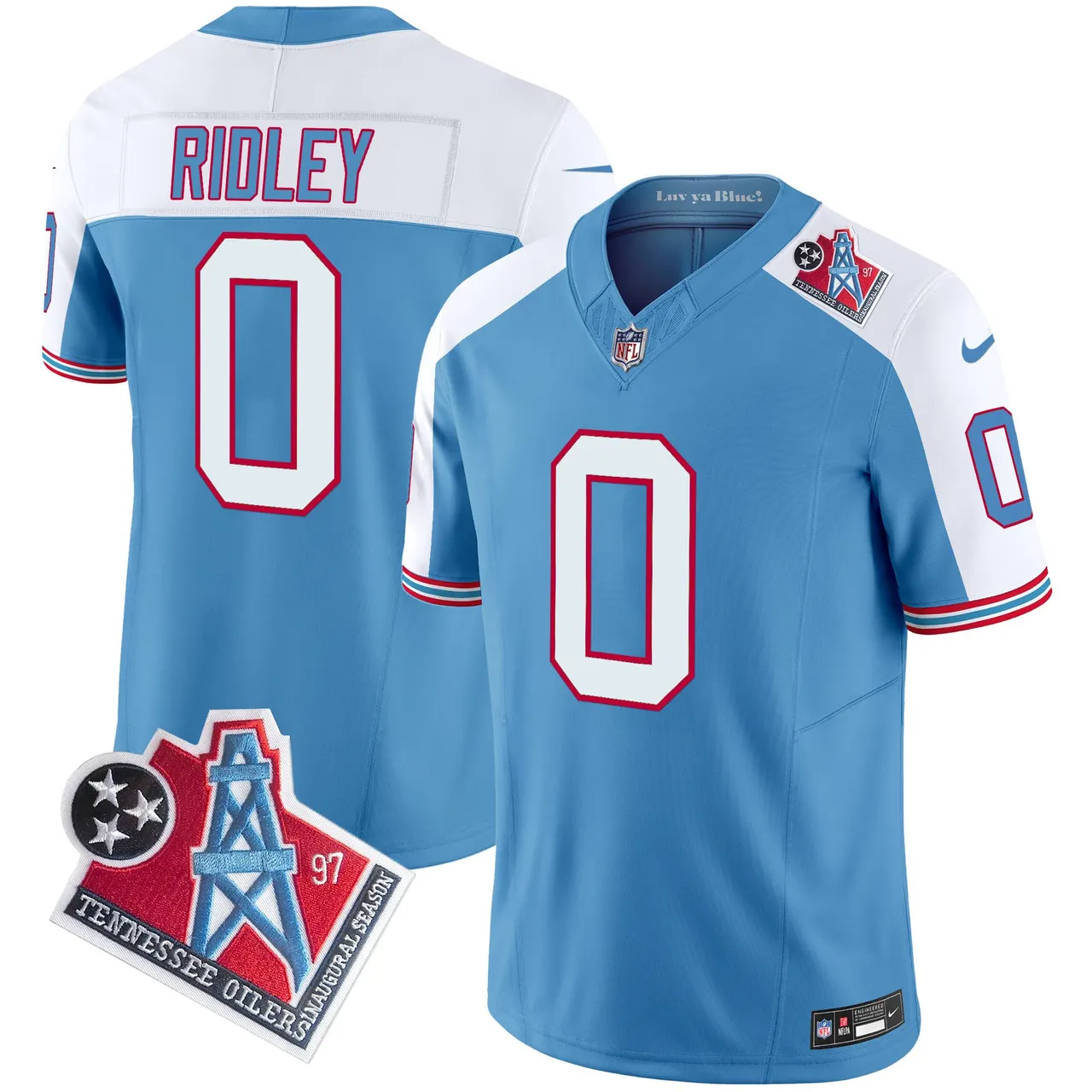 Tennessee Titans Nike 1997 Throwback Vapor Limited Stitched Jersey Ward - White - Image 32