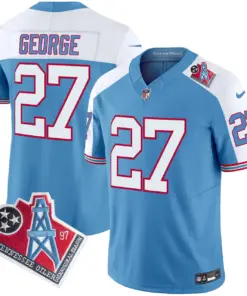 Tennessee Titans Nike 1997 Throwback Vapor Limited Stitched Jersey Ward - White - Image 36