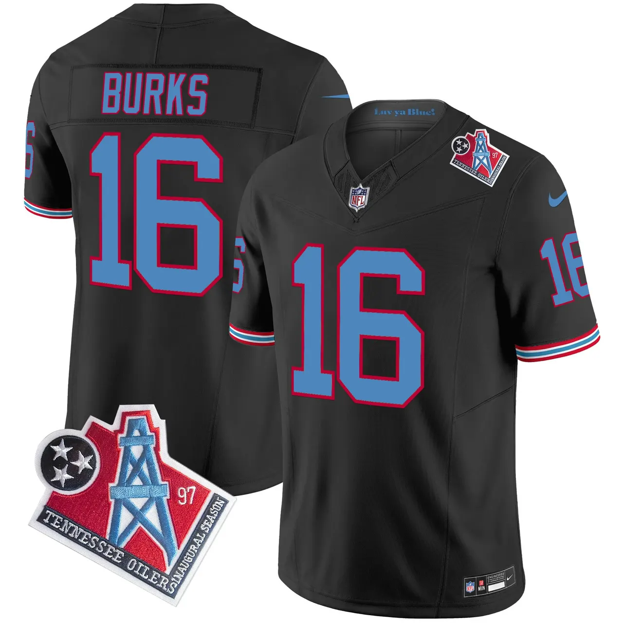 Tennessee Titans Nike 1997 Throwback Vapor Limited Stitched Jersey Ward - White - Image 42