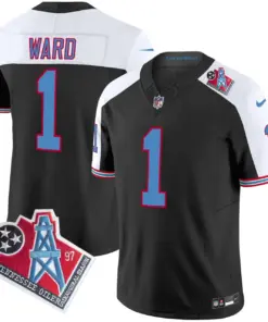 Tennessee Titans Nike 1997 Throwback Vapor Limited Stitched Jersey Ward - White - Image 46