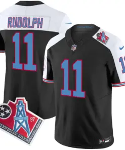 Tennessee Titans Nike 1997 Throwback Vapor Limited Stitched Jersey Ward - White - Image 47