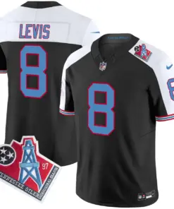 Tennessee Titans Nike 1997 Throwback Vapor Limited Stitched Jersey Ward - White - Image 48