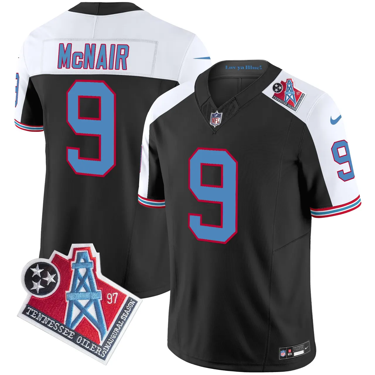 Tennessee Titans Nike 1997 Throwback Vapor Limited Stitched Jersey Ward - White - Image 53