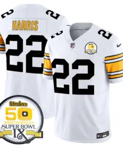 Sawyer Pittsburgh Steelers Nike 50th Anniversary Super Bowl IX Patch Vapor Limited Stitched Jersey - Black - Image 15