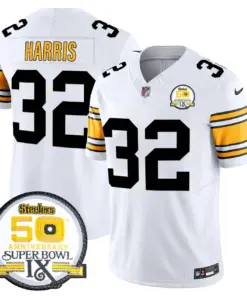 Sawyer Pittsburgh Steelers Nike 50th Anniversary Super Bowl IX Patch Vapor Limited Stitched Jersey - Black - Image 18