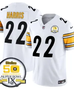 Sawyer Pittsburgh Steelers Nike 50th Anniversary Super Bowl IX Patch Vapor Limited Stitched Jersey - Black - Image 35
