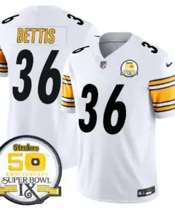 Sawyer Pittsburgh Steelers Nike 50th Anniversary Super Bowl IX Patch Vapor Limited Stitched Jersey - Black - Image 39