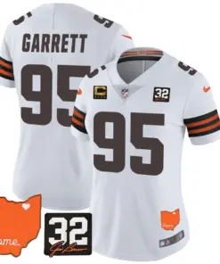 Watson Cleveland Browns Nike Women's Home Patch Jim Vapor Limited Stitched Jersey - Brown - Image 17