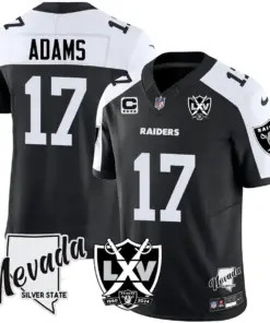 Alternative view of Las Vegas Raiders Nike 2025 65th Anniversary Vapor Limited Stitched Jersey - Black