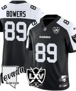 Las Vegas Raiders Nike 2025 65th Anniversary Vapor Limited Stitched Jersey - Black - Image 3