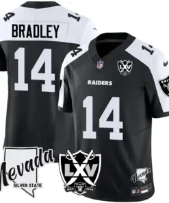 Las Vegas Raiders Nike 2025 65th Anniversary Vapor Limited Stitched Jersey - Black - Image 7