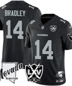 Las Vegas Raiders Nike 2025 65th Anniversary Vapor Limited Stitched Jersey - Black - Image 14