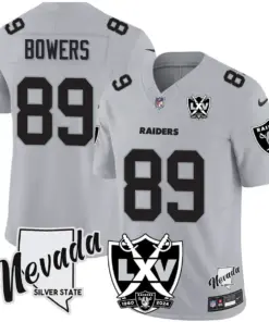 Las Vegas Raiders Nike 2025 65th Anniversary Vapor Limited Stitched Jersey - Black - Image 17