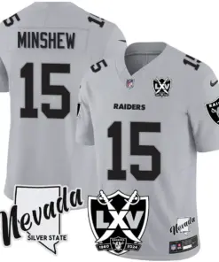 Las Vegas Raiders Nike 2025 65th Anniversary Vapor Limited Stitched Jersey - Black - Image 19