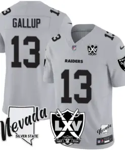 Las Vegas Raiders Nike 2025 65th Anniversary Vapor Limited Stitched Jersey - Black - Image 20