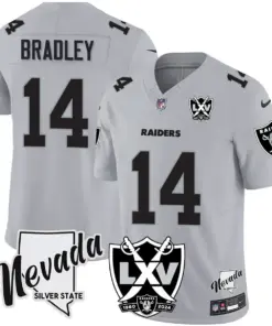 Las Vegas Raiders Nike 2025 65th Anniversary Vapor Limited Stitched Jersey - Black - Image 21