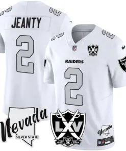 Las Vegas Raiders Nike 2025 65th Anniversary Vapor Limited Stitched Jersey - Black - Image 22