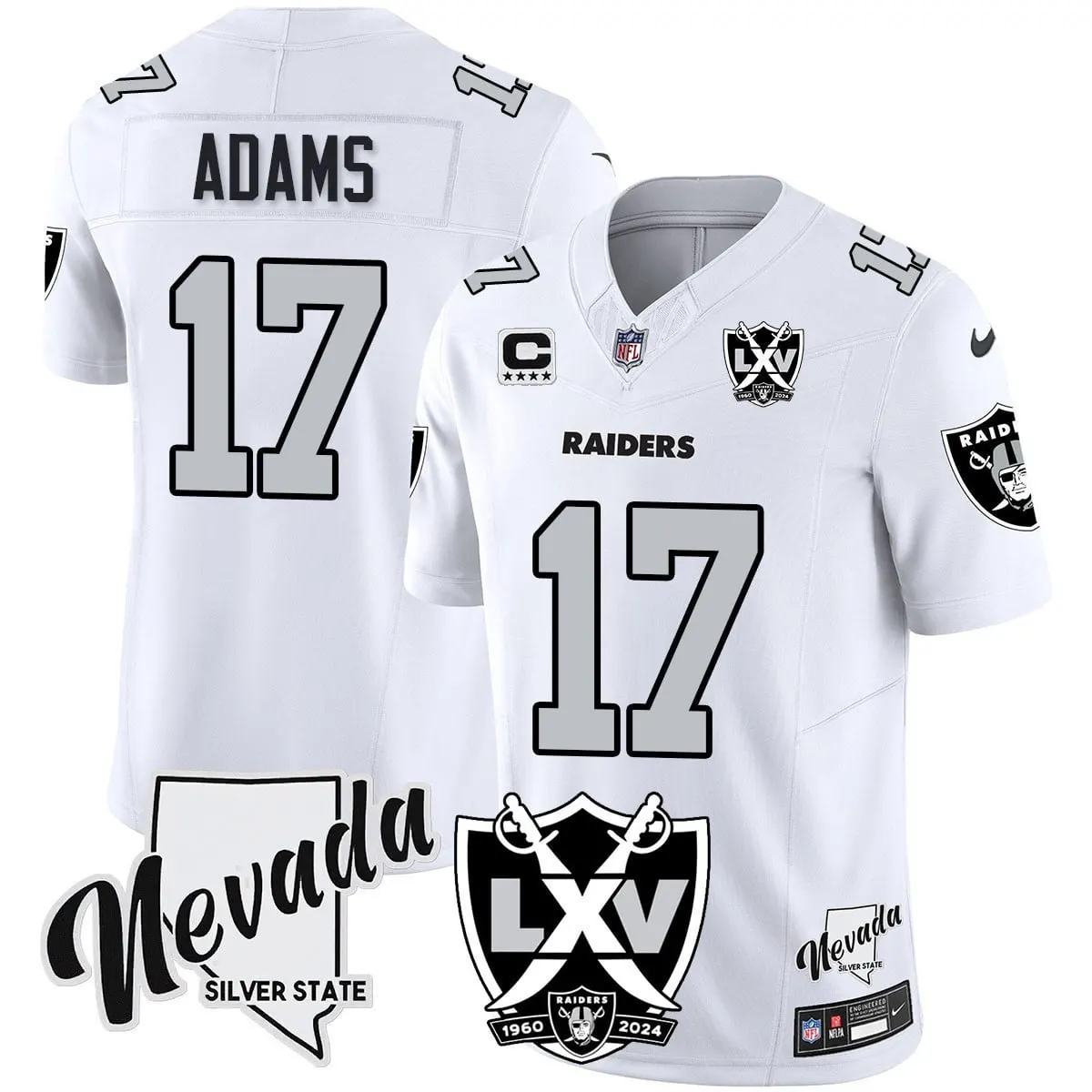 Las Vegas Raiders Nike 2025 65th Anniversary Vapor Limited Stitched Jersey - Black - Image 23