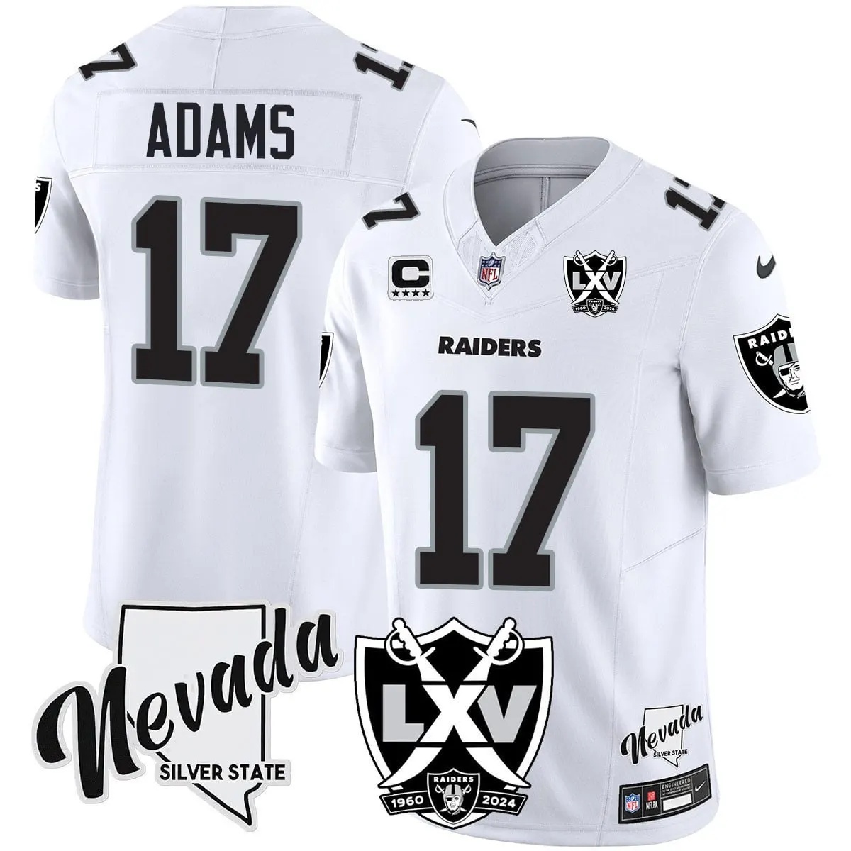 Las Vegas Raiders Nike 2025 65th Anniversary Vapor Limited Stitched Jersey - Black - Image 30