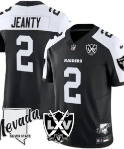 Las Vegas Raiders Nike 2025 65th Anniversary Vapor Limited Stitched Jersey - Black