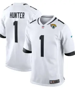 Alternative view of Travis Hunter Jacksonville Jaguars Nike 2025 Stitched Jersey - Teal