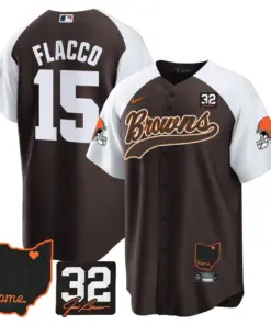 Nick Chubb Cleveland Browns Nike Home Patch Jim Stitched Jersey - Brown - Image 8