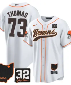 Nick Chubb Cleveland Browns Nike Home Patch Jim Stitched Jersey - Brown - Image 21