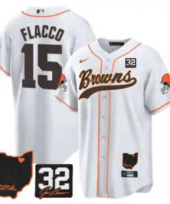 Nick Chubb Cleveland Browns Nike Home Patch Jim Stitched Jersey - Brown - Image 26