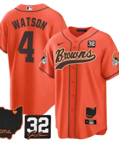 Nick Chubb Cleveland Browns Nike Home Patch Jim Stitched Jersey - Brown - Image 29