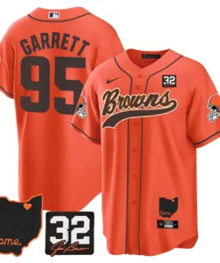 Nick Chubb Cleveland Browns Nike Home Patch Jim Stitched Jersey - Brown - Image 32