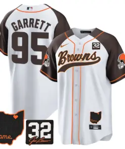 Nick Chubb Cleveland Browns Nike Home Patch Jim Stitched Jersey - Brown - Image 41