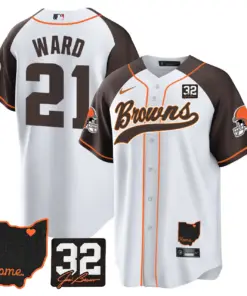 Nick Chubb Cleveland Browns Nike Home Patch Jim Stitched Jersey - Brown - Image 42
