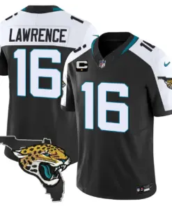 Alternative view of Jacksonville Jaguars Nike Florida Patch Vapor Stitched Jersey - Black